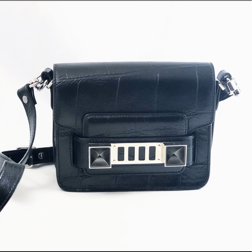 Like new Proenza Schouler PS11 Croc Mini Crossbody